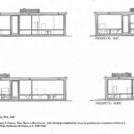 Philip Johnson Glass House Plan Section And Elevation