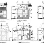 Plan Section And Elevation Of Houses