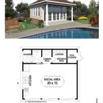 Pool House Plans With Living Quarters